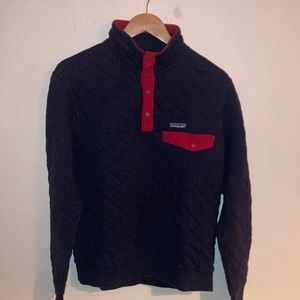 🪵🍄 PATAGONIA Men’s Size Small Quarter Snap Light Jacket Blue & Red ⛺️🪐
